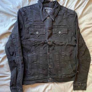 Mens Black True Religion Jean Jacket!
